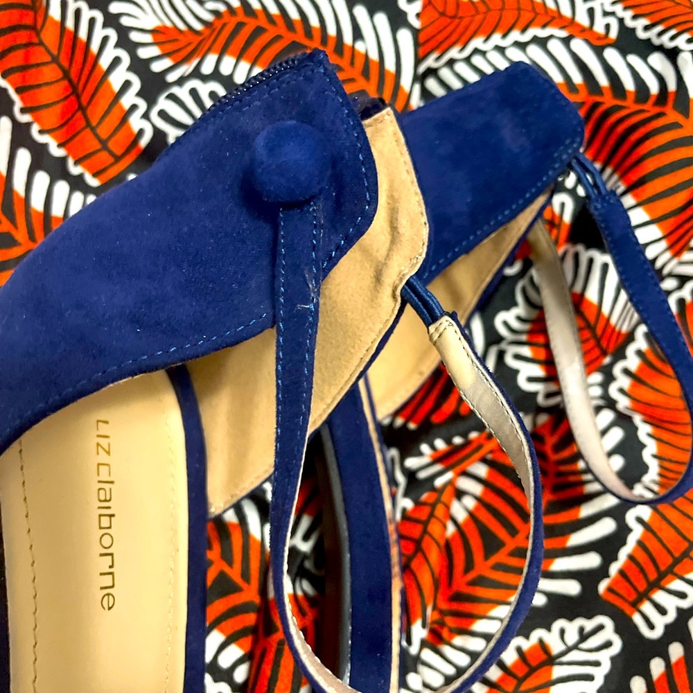 Liz Claiborne blue suede shoes